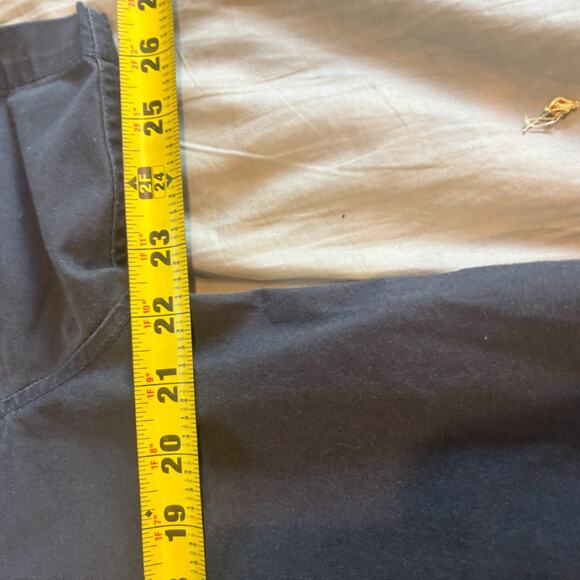 Die Hard Shirt Mens Large Black Twill Short Sleeve Detail Pockets Button Down - Picture 3 of 5